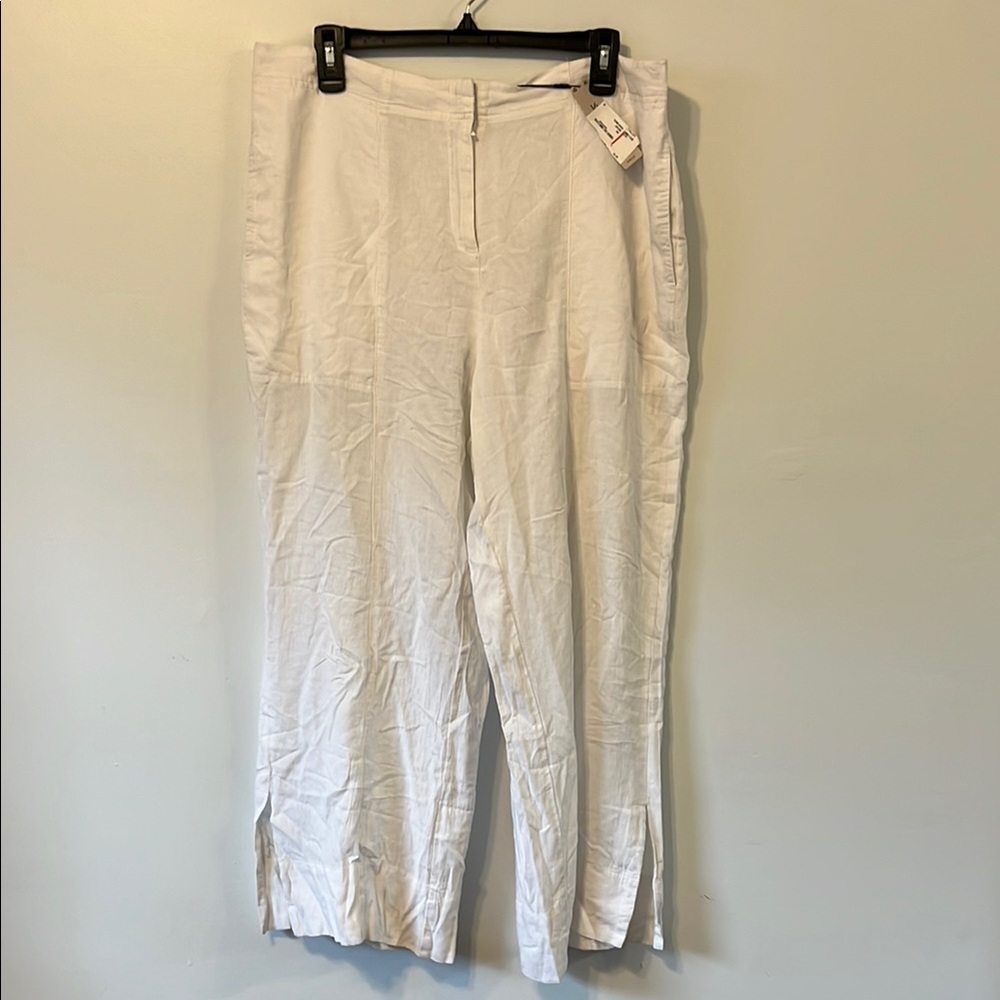 NIC+ZOE White Wide-Leg Trousers